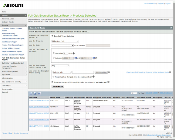 Inside Absolute DDS: The Encryption Status Report